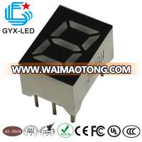 13*7.5mm Green color one digit 0.31 inch 7 segment led display